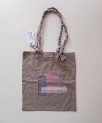LOOP × Tammy - patchwork tote bag - pink/greige