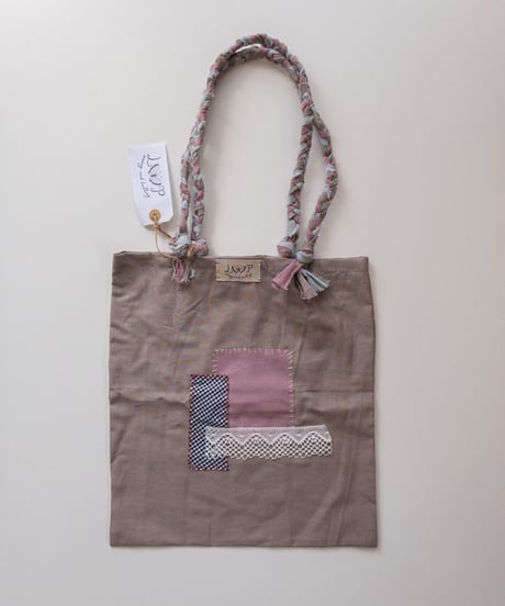 LOOP × Tammy - patchwork tote bag - pink/greige