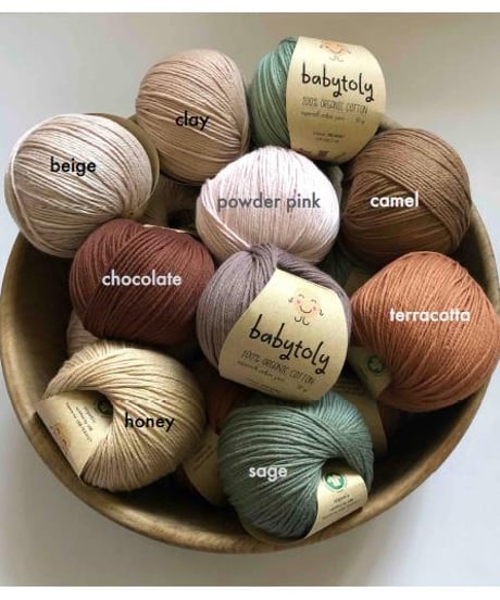 【 pre-order 】babytoly - organic yarns（R-Z）