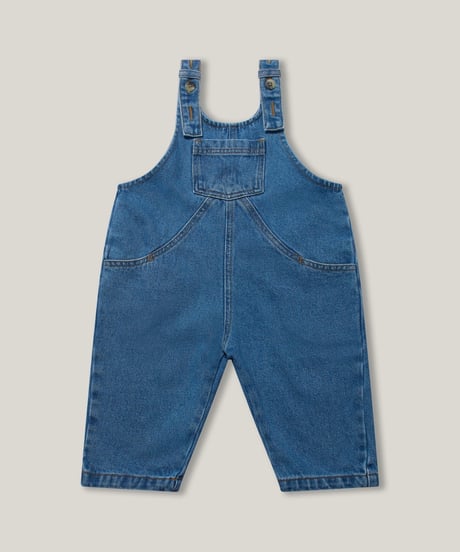 【 LAST1 / 12-18m 】THE SIMPLE FOLK - the oversized denim dungaree
