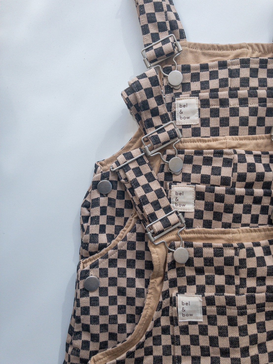 その他 bel&bow checkerboard overall bel&bow：Checkerboard Overall | mamelam.