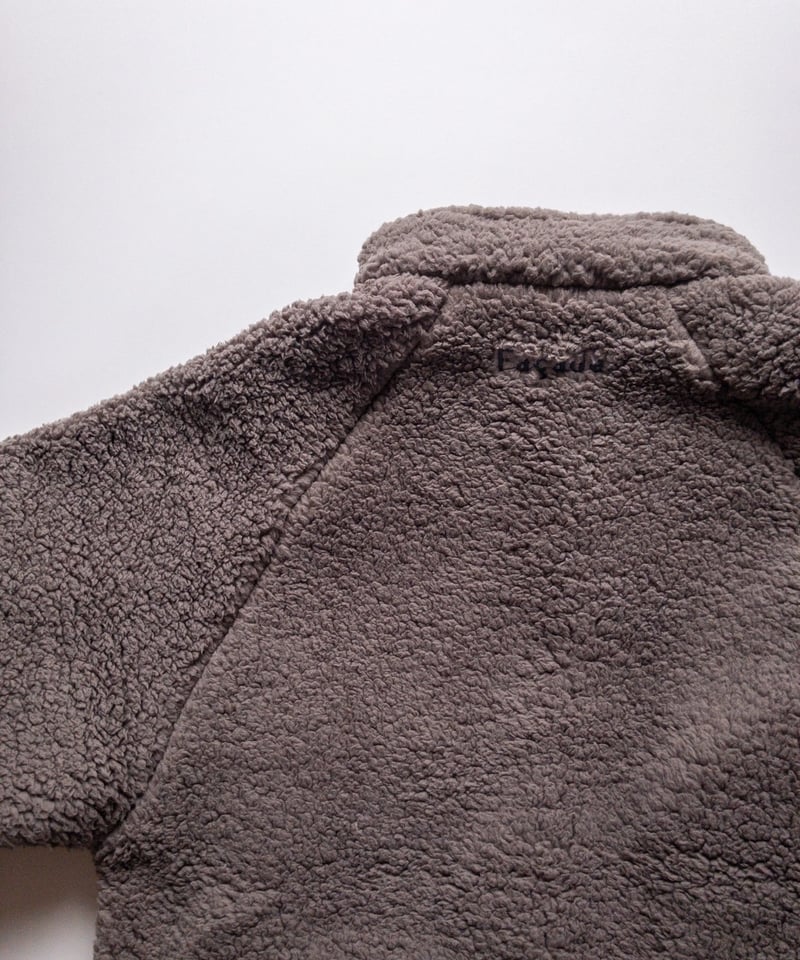 Façade - teddy zip sweater - stone | sounote