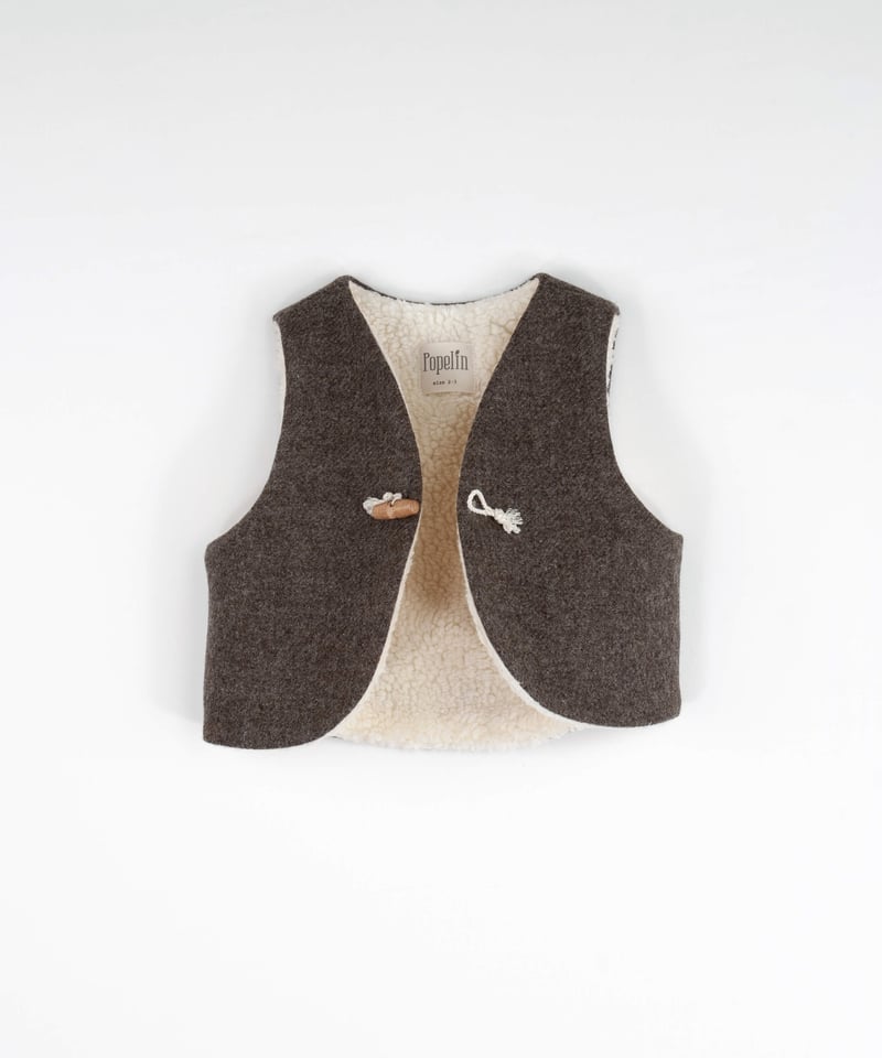 LAST1 / 18-24m 】Popelin - brown woollen mini 