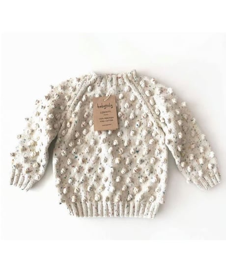 【 confetti 】babytoly - popcorn sweater