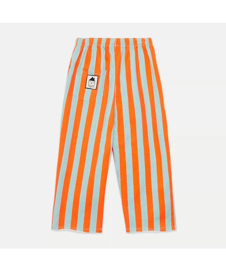 Weekend House Kids - kids stripes straight sweatpants - orange