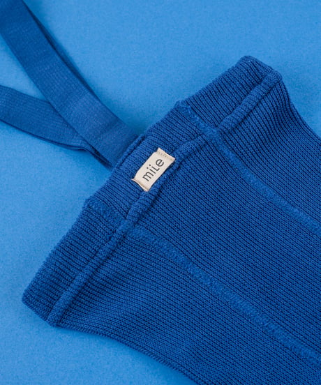 mile - tights with braces - cobalt blue
