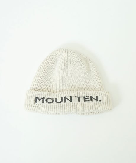 MOUN TEN. - MOUN TEN. watch cap - ecru