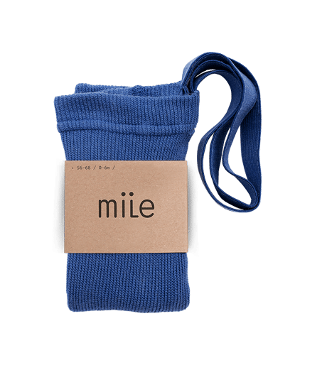 mile - tights with braces - cobalt blue