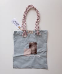 LOOP × Tammy - patchwork tote bag - pink/blue