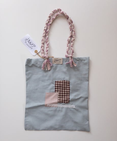 LOOP × Tammy - patchwork tote bag - pink/blue