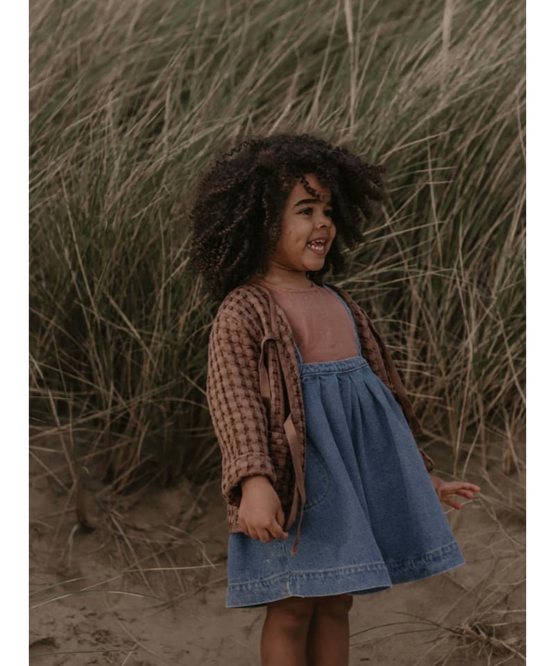 ワンピース the simple folk DENIM PINAFORE The Oversized Denim Pinafore Kids – The Simple Folk