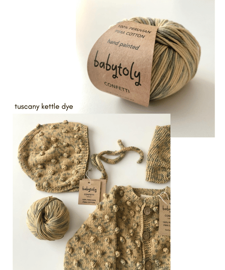 【 pre-order 】babytoly - 100% peruvian pima cotton yarn