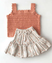 babytoly - aster lace top - apricot