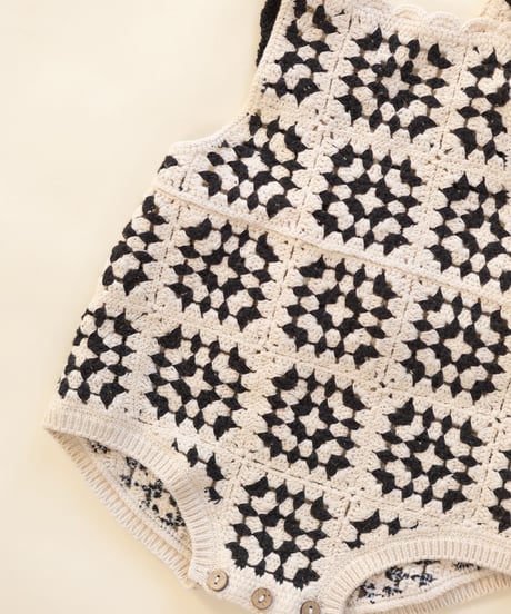 Rylee+Cru -  crochet romper - abstract