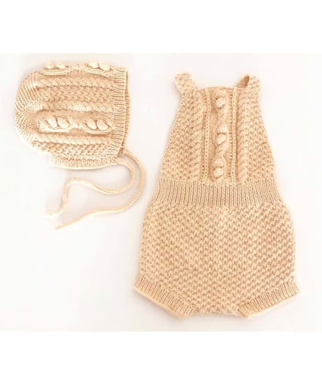 babytoly - cable popcorn romper