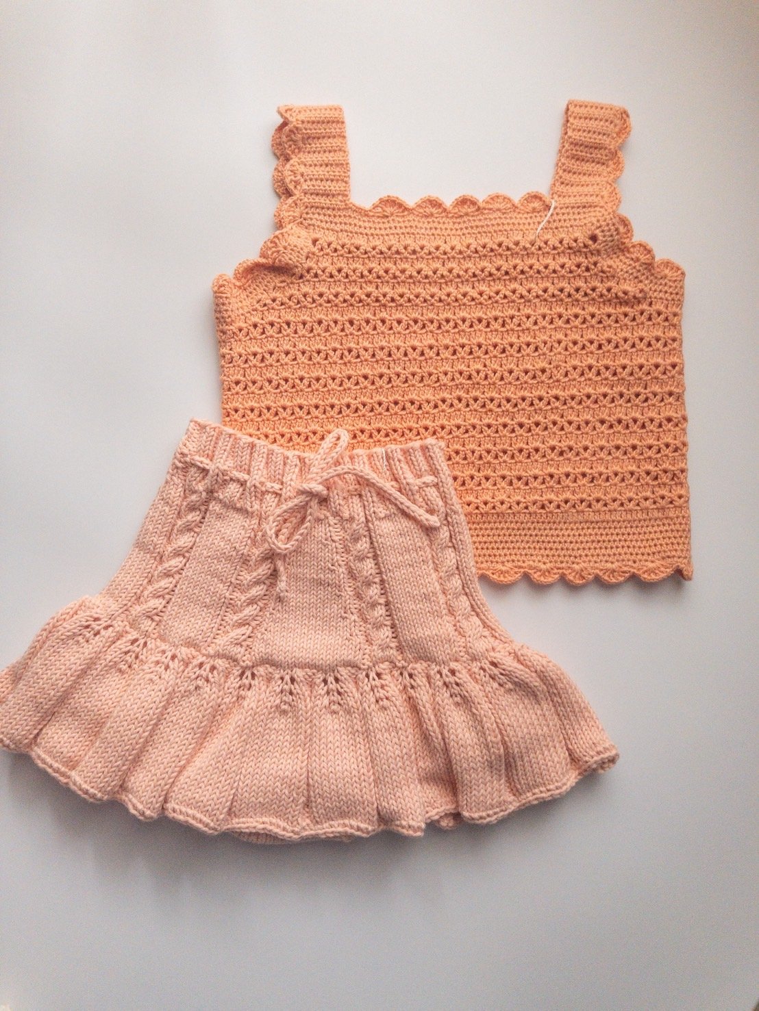 【新品】baby toly ivy skirt ニットスカート　スケポン風 babytoly - ivy skirts - peach | sounote