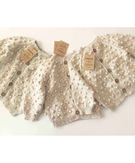 【 confetti 】babytoly - popcorn cardigans