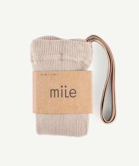 【 LAST1 / 3-6m 】mile - tights with braces - sandstones