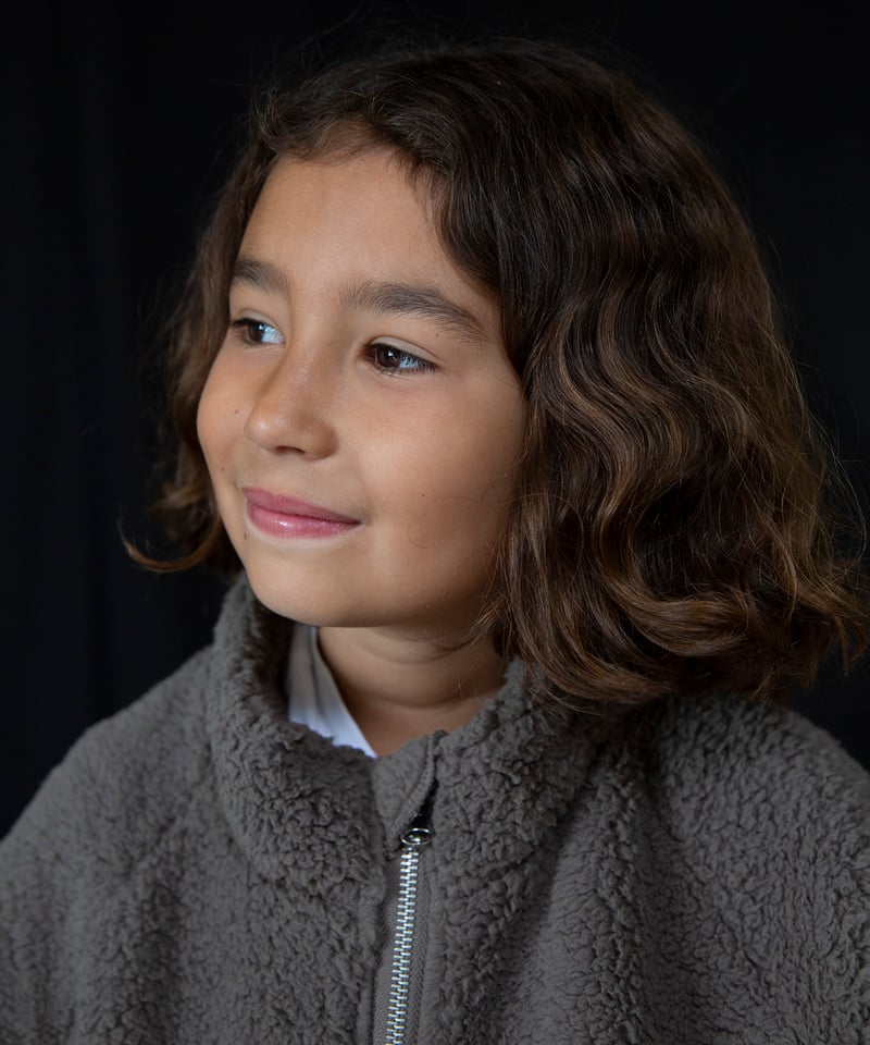 Façade - teddy zip sweater - stone | sounote