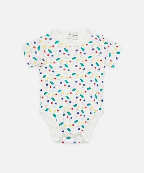 Weekend House Kids - baby arty shapes body - white