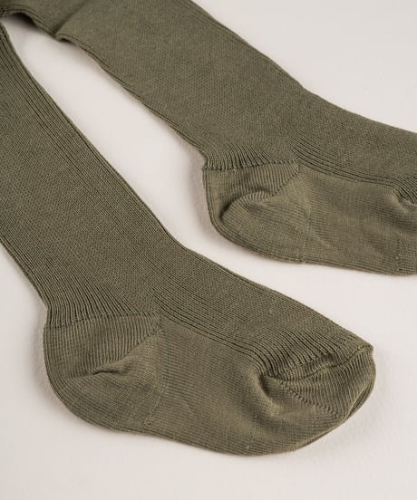 mile - tights with braces - herbal green