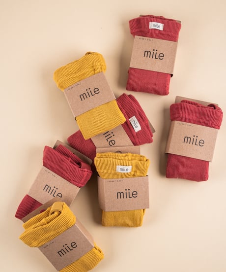 mile - tights with braces - honey