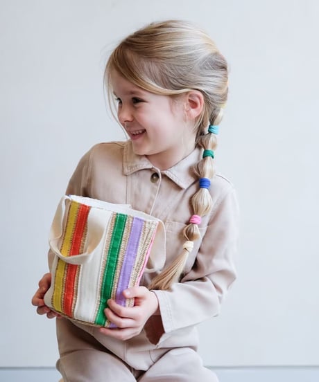 【 LAST1 】MIMI＆LULA - rainbow ribbon basket bag