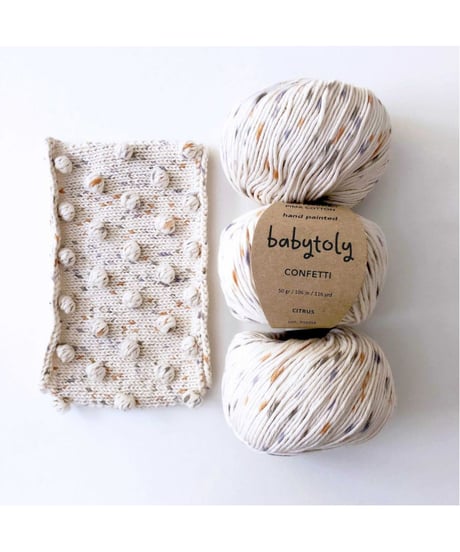 【 pre-order 】babytoly - 100% peruvian pima cotton yarn