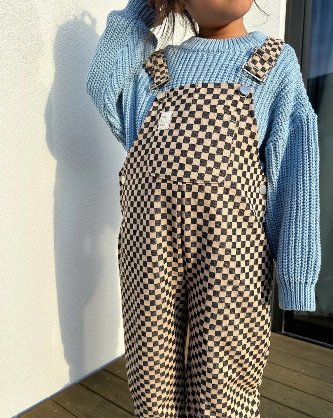 その他 bel&bow Checkerboard Overall bel&bow - checkerboard overall - brown | sounote