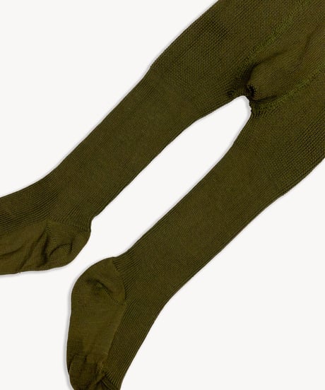 mile - tights with braces - herbal green