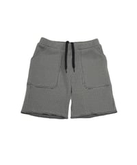 MOUN TEN. -  bicolor waffle shorts - gray x charcoal
