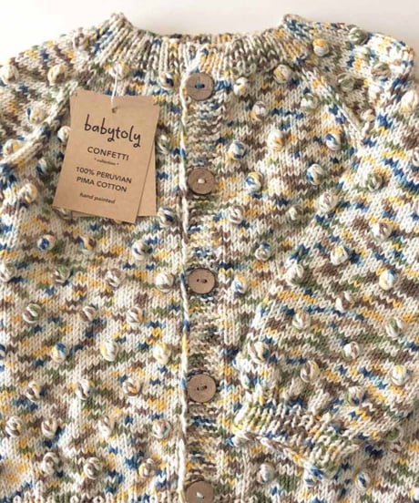 【 confetti 】babytoly - popcorn cardigans