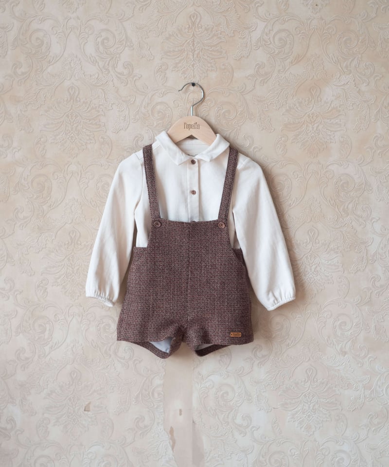 ロンパース・カバーオール popelin Woollen crossover romper suit popelin Woollen crossover romper suit ロンパース・カバーオール