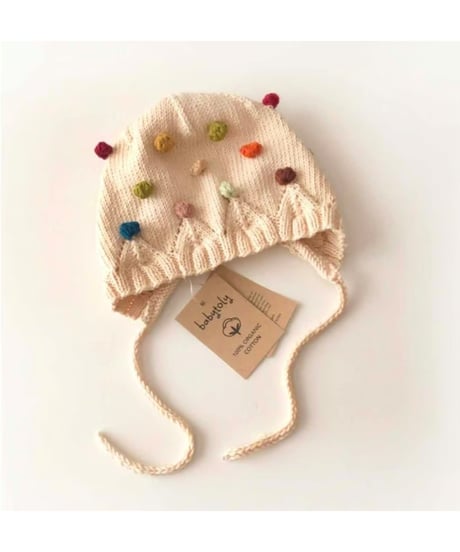 babytoly - rainbow blossom popcorn bonnet