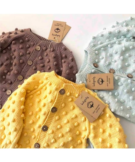 babytoly - popcorn cardigans