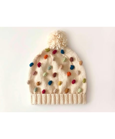 babytoly - rainbow popcorn beanies
