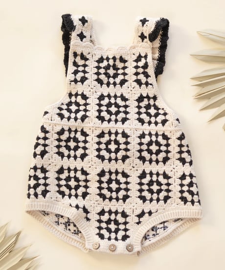 Rylee+Cru -  crochet romper - abstract