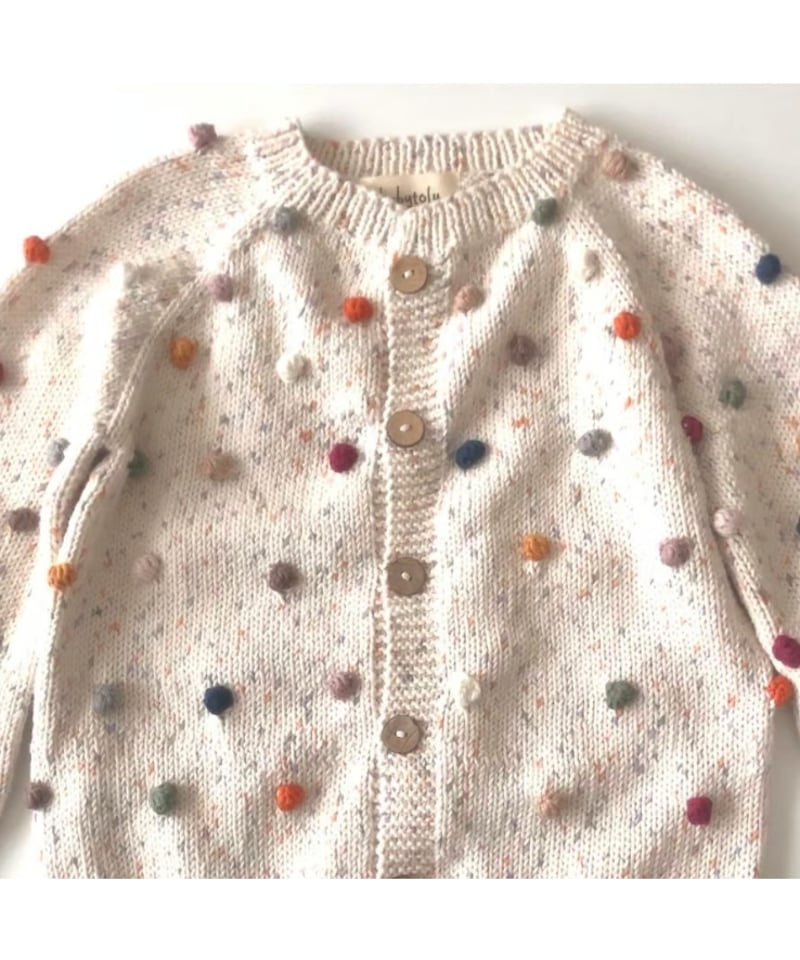 confetti 】babytoly - rainbow popcorn cardigan