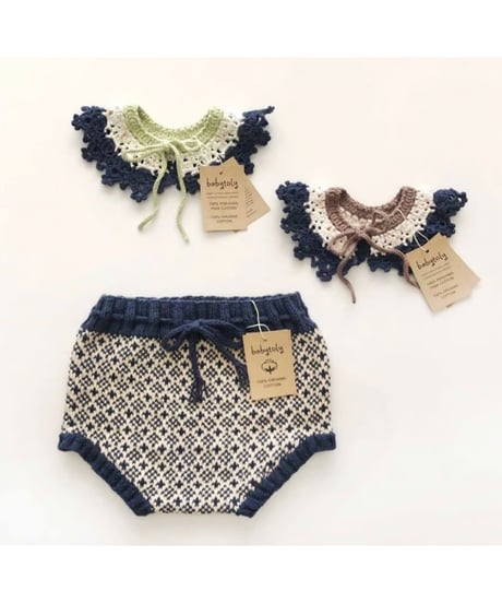 babytoly - happy moon crochet collars