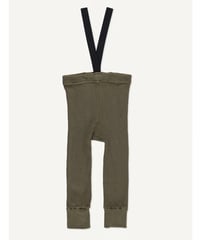 mile - kids’ leggings with braces - herbal green