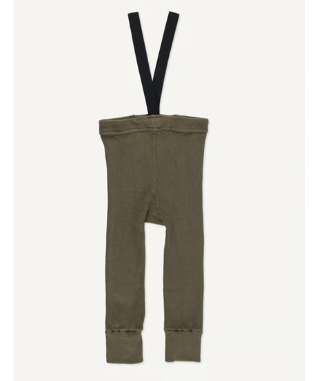 mile - kids’ leggings with braces - herbal green