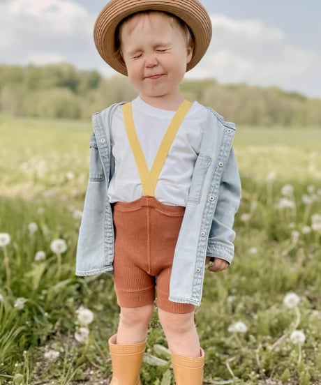 mile - kids' shorts - sunflowers
