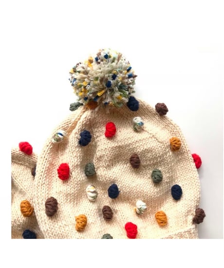 babytoly - rainbow popcorn beanies