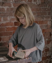 THE SIMPLE FOLK - the oversized tee - lead gray