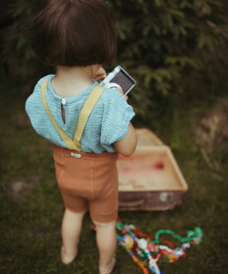 mile - kids' shorts - sunflowers