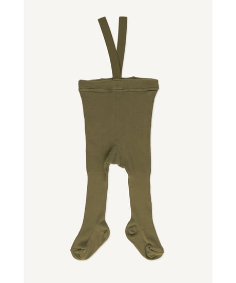 mile - tights with braces - herbal green