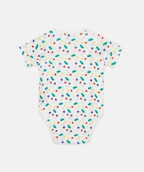 Weekend House Kids - baby arty shapes body - white