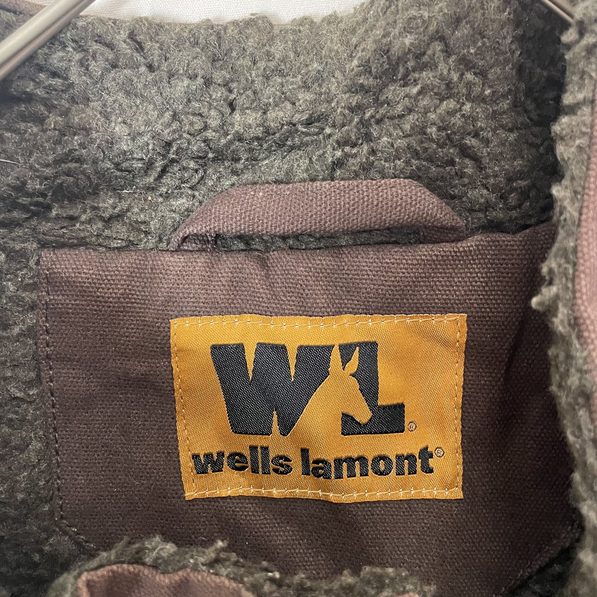 wells lamont ダックワークベスト 2XLサイズ ダークブラウン ボア