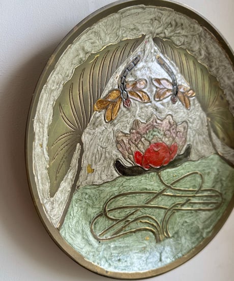 Wall Plate/ Lotus & Dragonflies