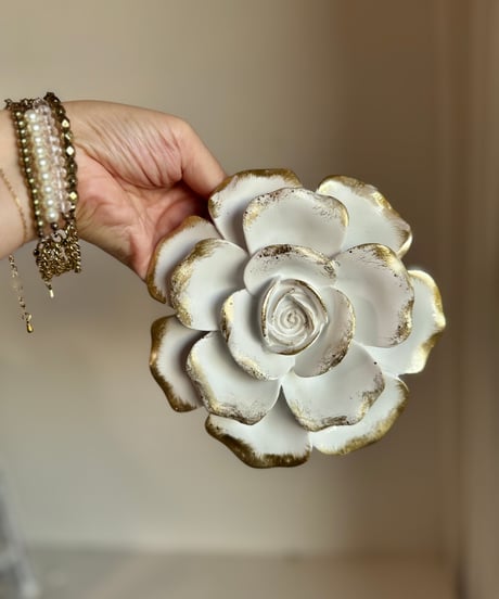 Wall Decor/ White Rose